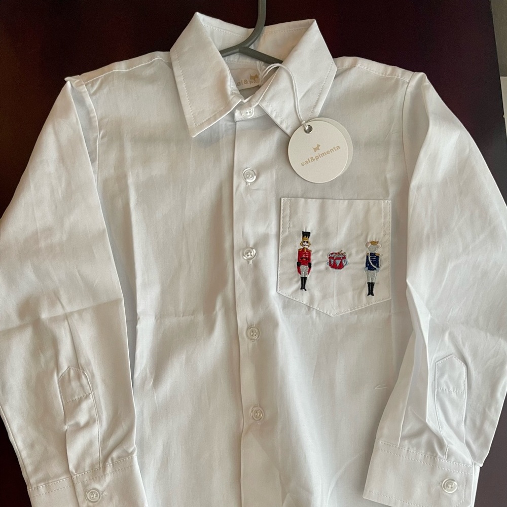 Sal & Pimenta Boys Nutcracker Button Down